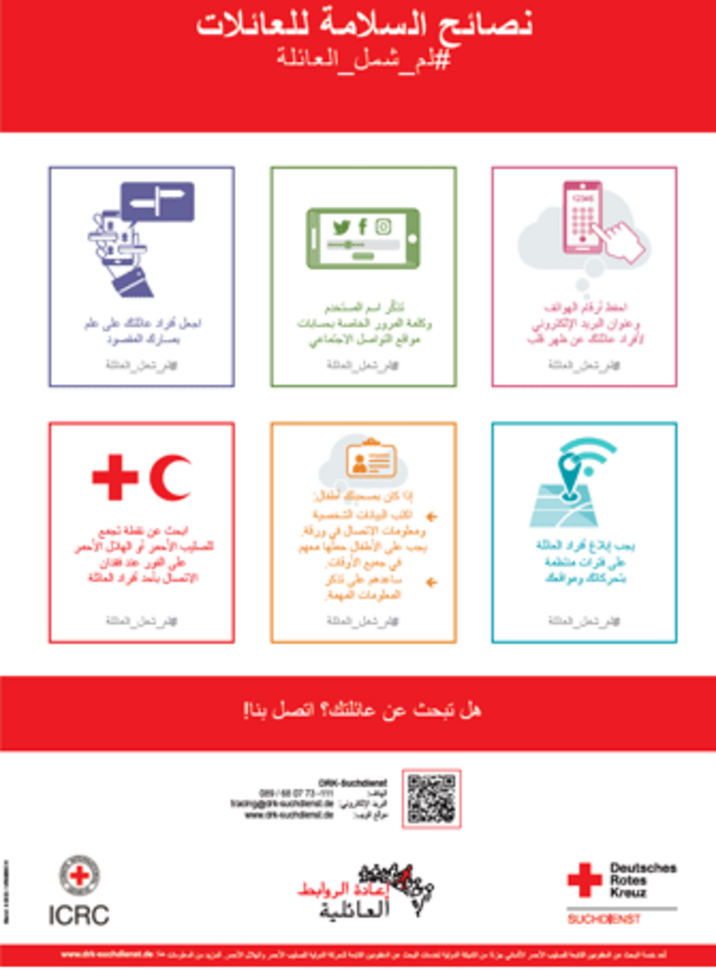 Präventions-Plakat (Arabisch)