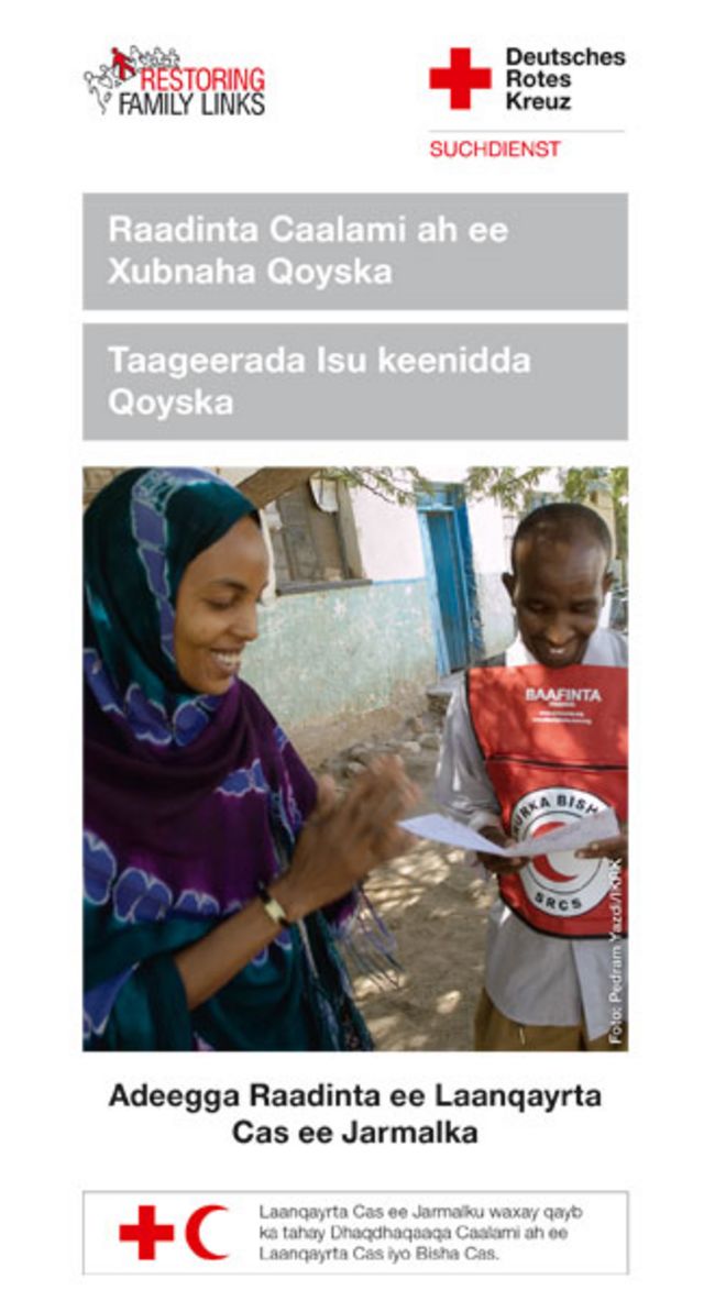 Internationale Suche und Familienzusammenführung (Somali)