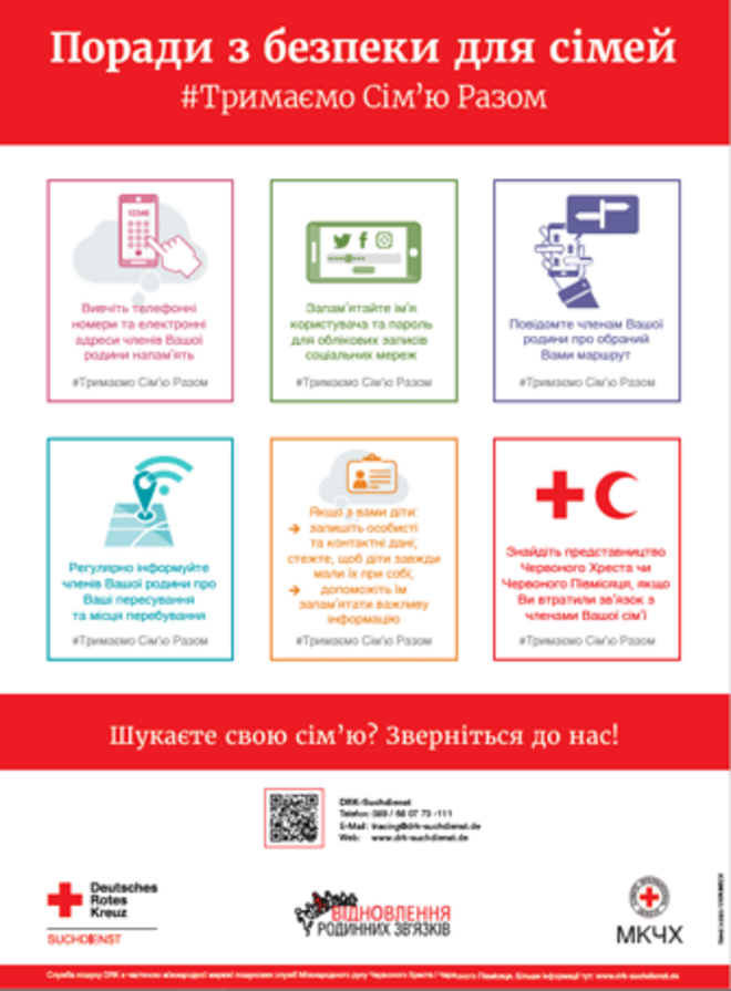 Präventions-Plakat (Ukrainisch)