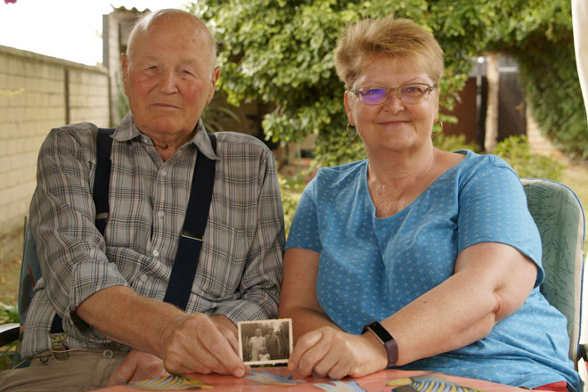 Birgit Knittel und ihr Vater