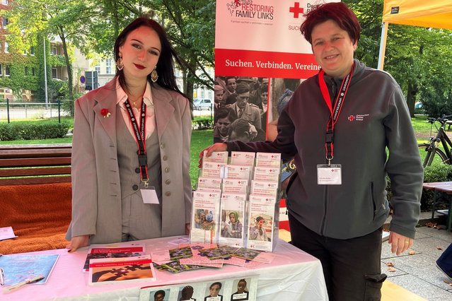 DRK-Suchdienst bei den Interkulturellen Tagen in Dresden.
